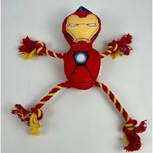Marvel Avengers Iron Man Rope Limb Plush Dog Toy‎ Fetch for Pets FFP16511 NWT
